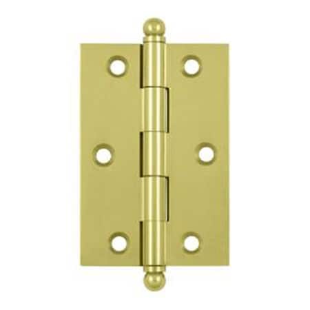Patioplus 3 x 2 in. Hinge with Ball Tips, Bright PA3237441